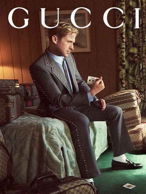 ryan gosling for gucci valigeria.